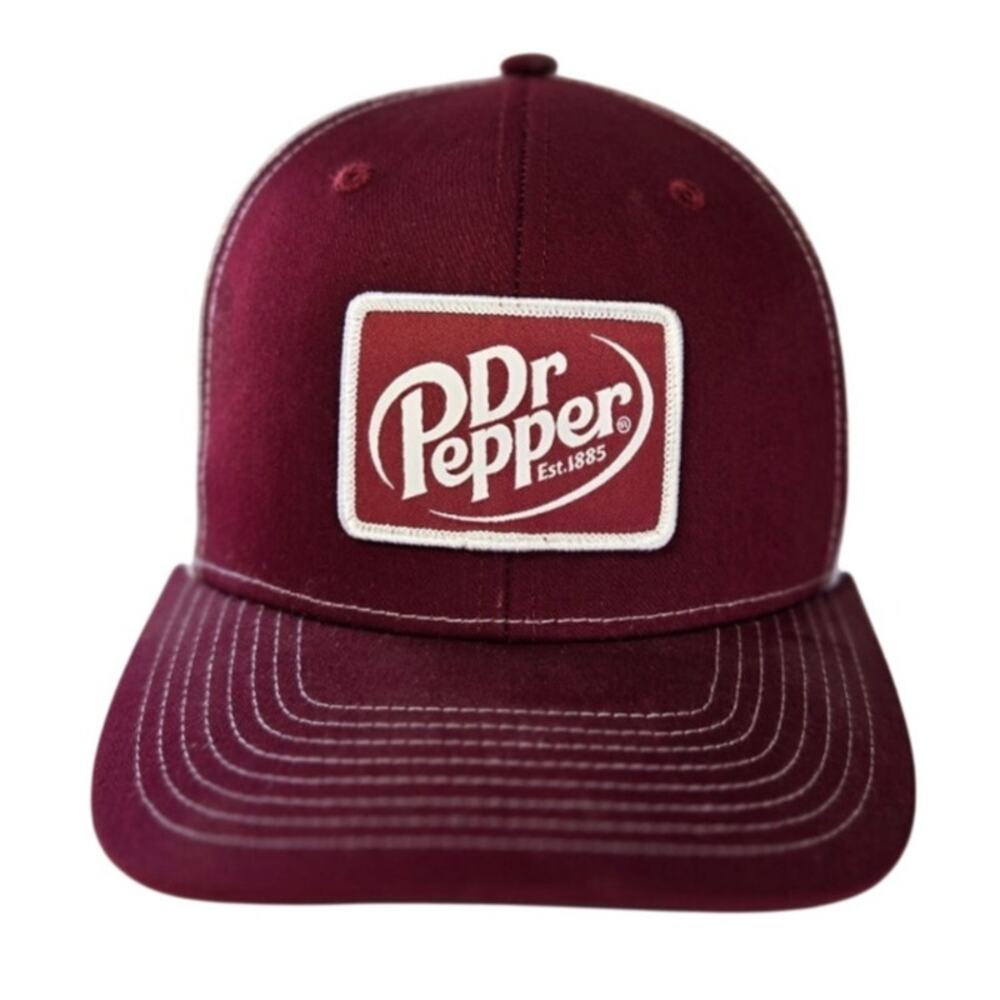 NWT Dr Pepper Trucker Hat Adjustable Strap Est. 1885 Brand New Never Worn